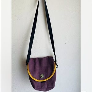 RICKSHAW MINI ZERO bag crossbody messenger orange purple black MADE IN USA.